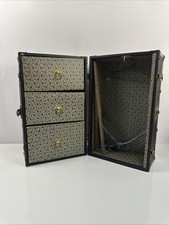 Mary Jane Wardrobe Doll Trunk Vintage Suitcase Drawers Hanger Case