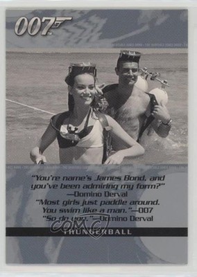 2004 Rittenhouse James Bond: The Quotable Bond You're name's Bond  #83 b6s