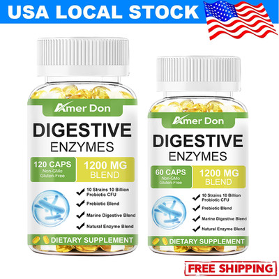 Digestive Enzymes Prebiotic & Probiotics, Gas, Constipation & Bloating Relief