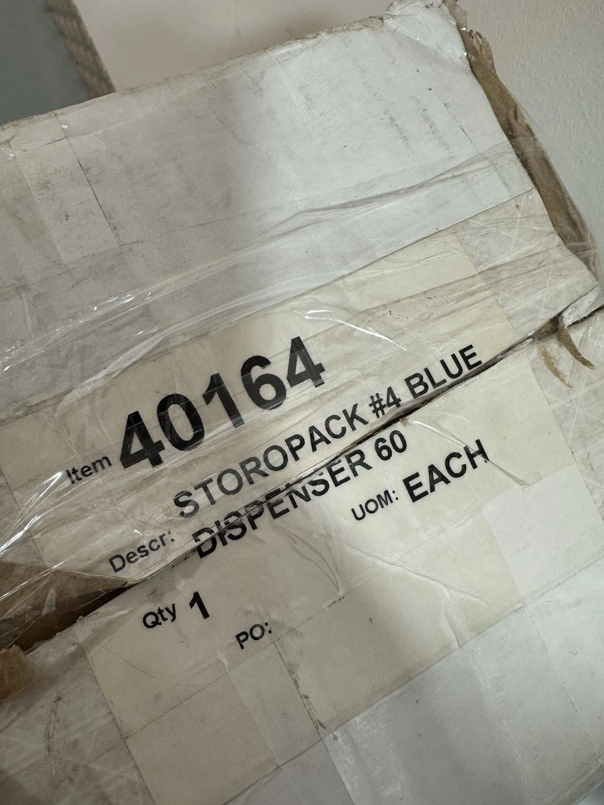 Storopack Systems Blue Loose Fill Dispenser 60 Cu Ft Packing Funnel 40164 New 6