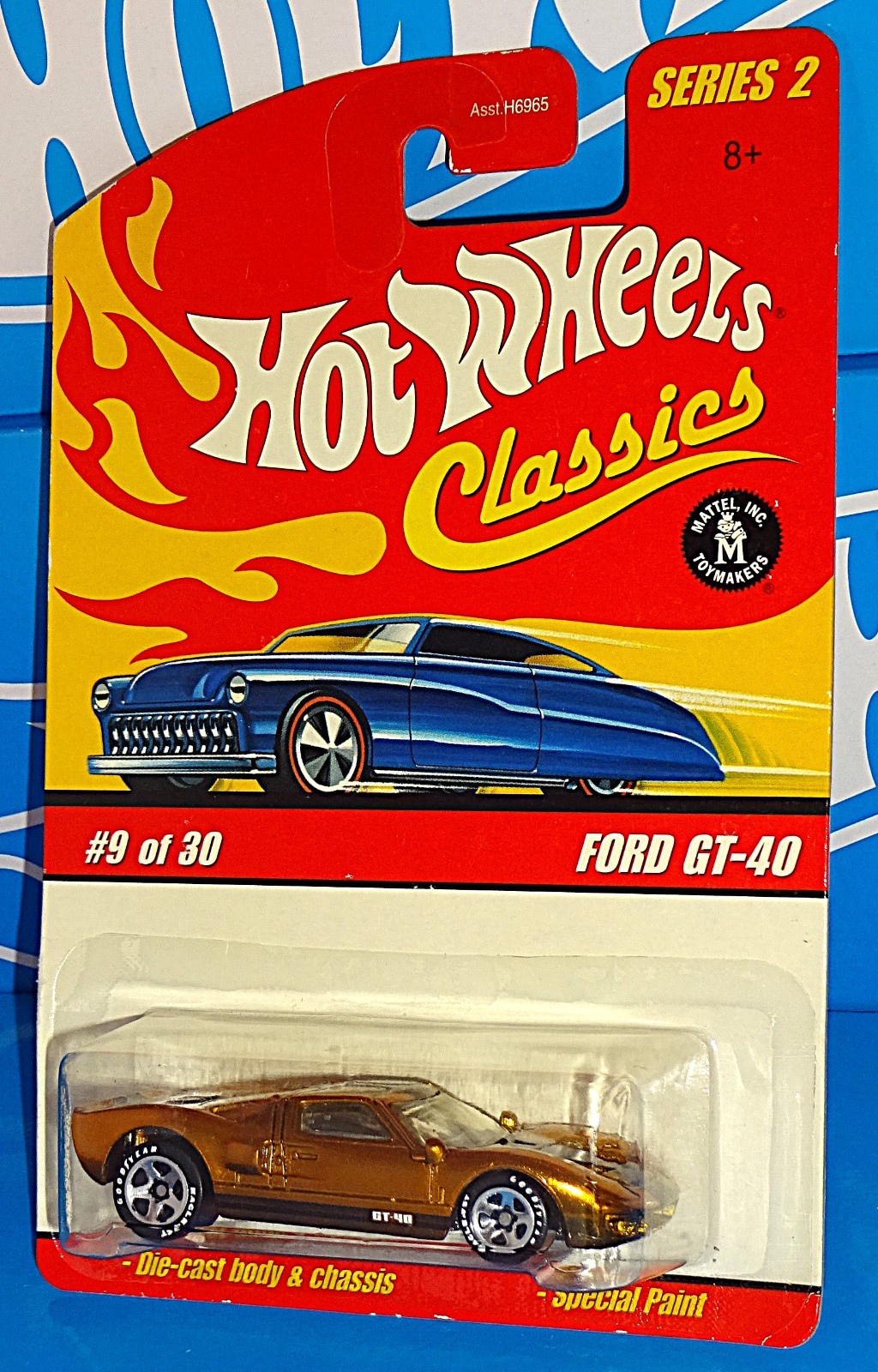 Hot Wheels 2006 Classics Series 2 #9 Ford GT-40 Spectraflame Gold w/ GY5SPs