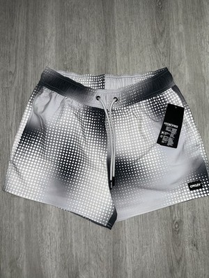 (19)Oakley Mens XS Sand Pixel RC 16  BeachShort Organic Spots Grey NWT Swimtrunk
