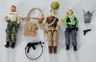 S-499 VINTAGE 1980'S HASBRO GI JOE PSYCHE OUT OUTBACK SGT SLAUGHTER FIGURES