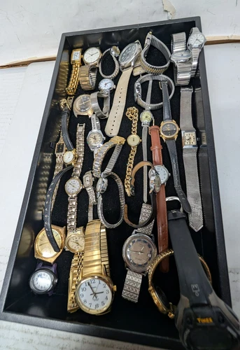 Vintage TIMEX Watches Lot- Bits- Parts- & Pieces  Untested