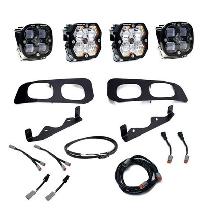 Baja Designs Squadron Pro/SAE 2.0 Dual Fog Pocket Kit for Ford Super Duty 2023+