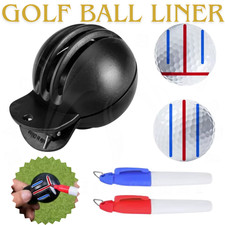 Golf Ball Liner Three Line Marker Pen Alignment Drawing Tool Kit UK