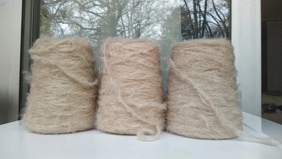 Alpaka Wolle je 300g Konen 36% Alpaka, 14% Schurwolle, beige 