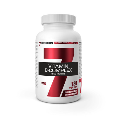 7Nutrition Vitamin B Komplex B50 TMG Methyl 120 Kapseln Hochdosiert