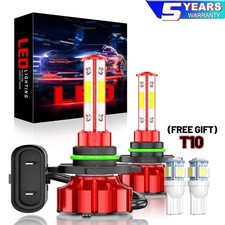 9006 Hb4 LED Headlight Bulbs Kit 2 Pack for 2004-2013 Honda CIVIC COUPE Low Beam