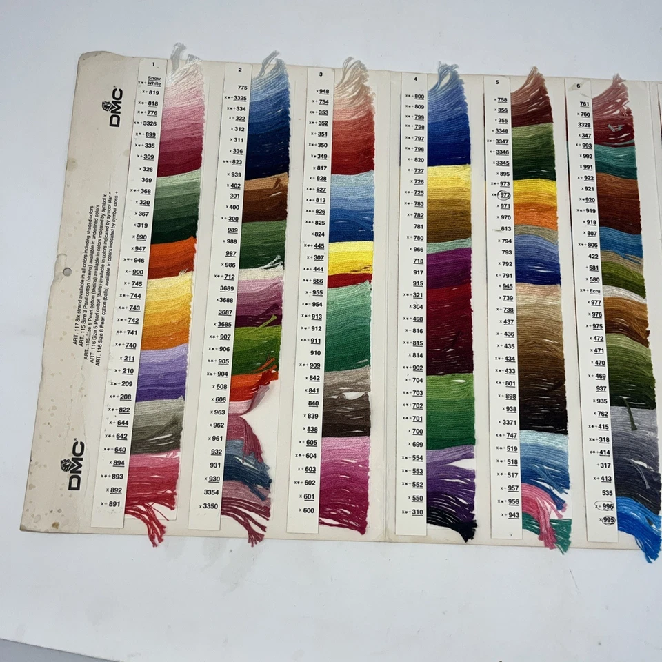 DMC Six Strand & Perle Cotton Color Card W 200A / 6th Edition - Image 2 of 4