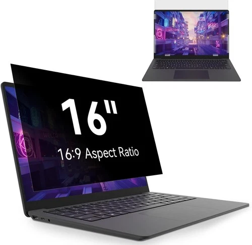 16” 16:9 Laptop Privacy Screen Filter - Anti Scratch Anti Blue Light Glare ##