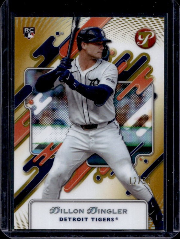 2025 Topps Pristine Dillon Dingler RC Gold Refractor Rookie #/50 Tigers