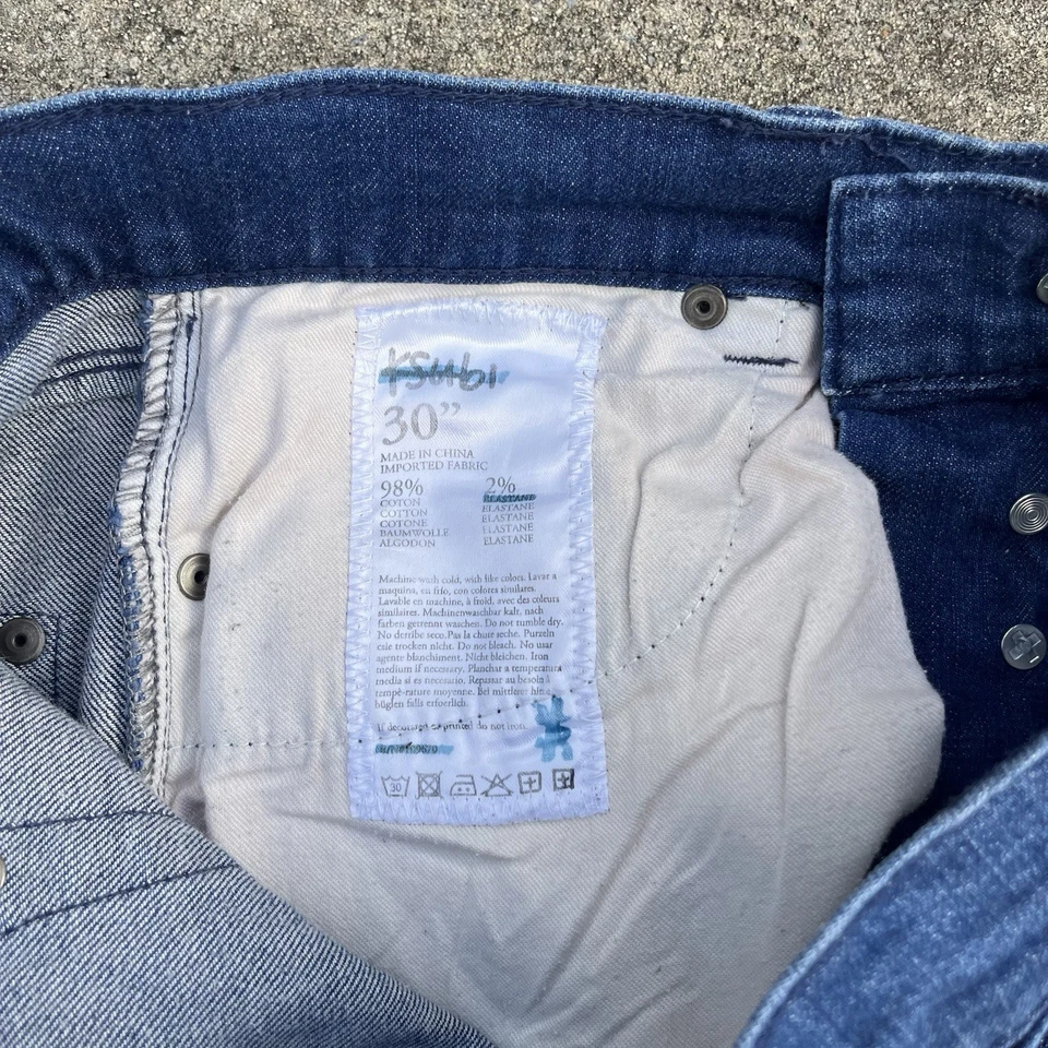 Pantalones de mezclilla para mujer Tsubi azules "Van Winkle Betty Blu" talla 30 Foto 4 de 4