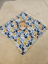 Lila Jack New York Lovey Security Blanket Lion With Crown Alphabet Print 