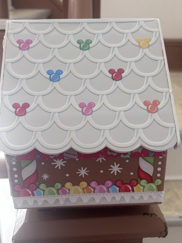 Loungefly Stitch Shoppe Minnie Mouse Gingerbread House Crossbody Bag - Picture 2 of 4