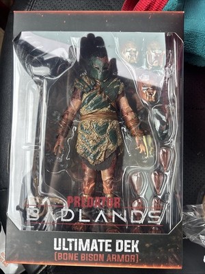 NECA PREDATOR BADLANDS ULTIMATE DEK BONE BISON ARMOR 2026 ACTION FIGURE IN HAND