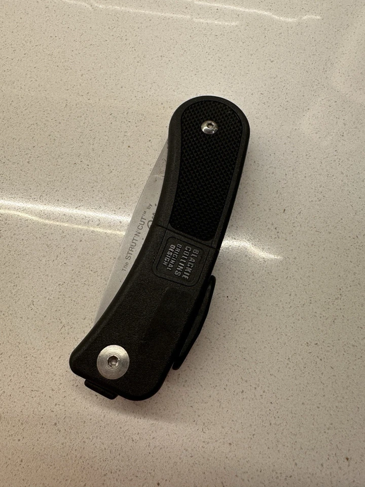 Cuchillo de Bolsillo Plegable Meyerco Cutlery Puntal Corte N Blackie Collins AUS-8 Acero Foto 2 de 4