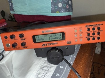 YAMAHA DTXPRESS Drum Trigger Module Electronic Drums W/ Mount Manual Used