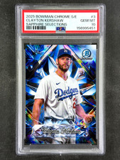 2025 Bowman Chrome Sapphire #3 Clayton Kershaw Sapphire Selections PSA 10 Gem