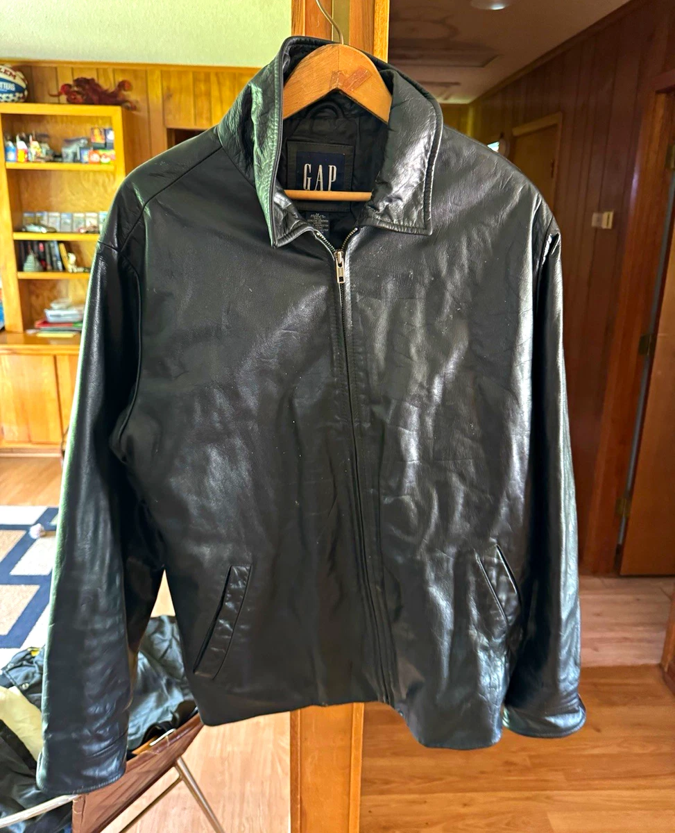 Gap Leather Outer Shell Coats, Jackets & Vests for Men for Sale