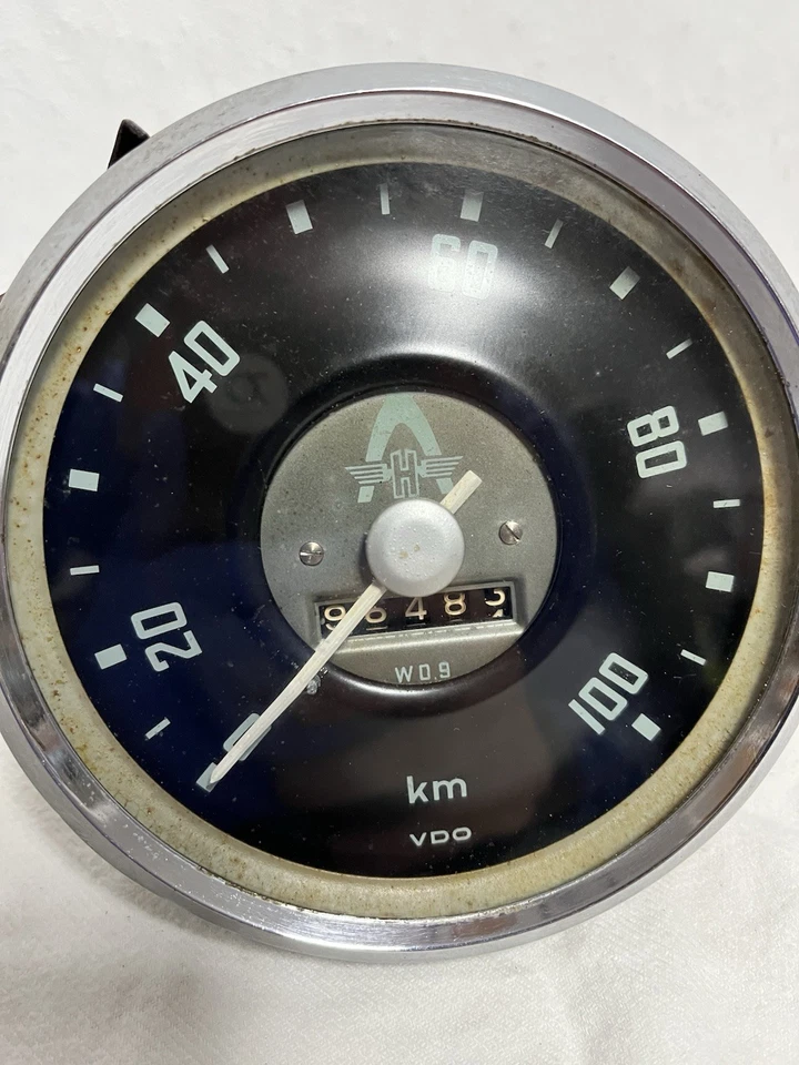 VDO Tachometer Hanomag KMH 100, Ø 120mm, W0,95, 6/59, PKW LKW Oldtimer - Bild 2 von 4