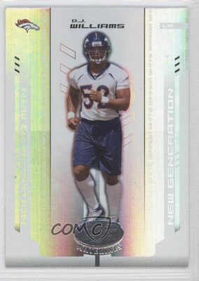 2004 Leaf Certified Materials Mirror White 90/150 DJ Williams #166 Rookie RC 9ap