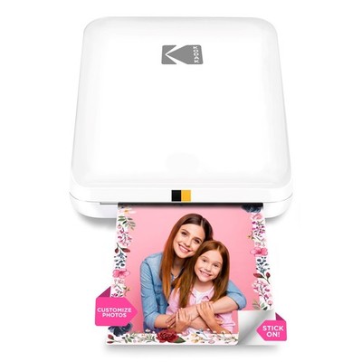 Kodak Step Slim Instant Photo Printer, 2x3  Wireless Portable Printer - White