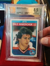1982 O-PEE-CHEE OPC #380 DALE HAWERCHUK -  Rookie Card -  BGS 8.5 NM-MT+. rookie card picture