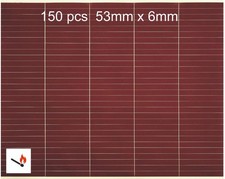 150 pcs Match Striker Paper - Pre-Cut Strips -Adhesive Backing . UK