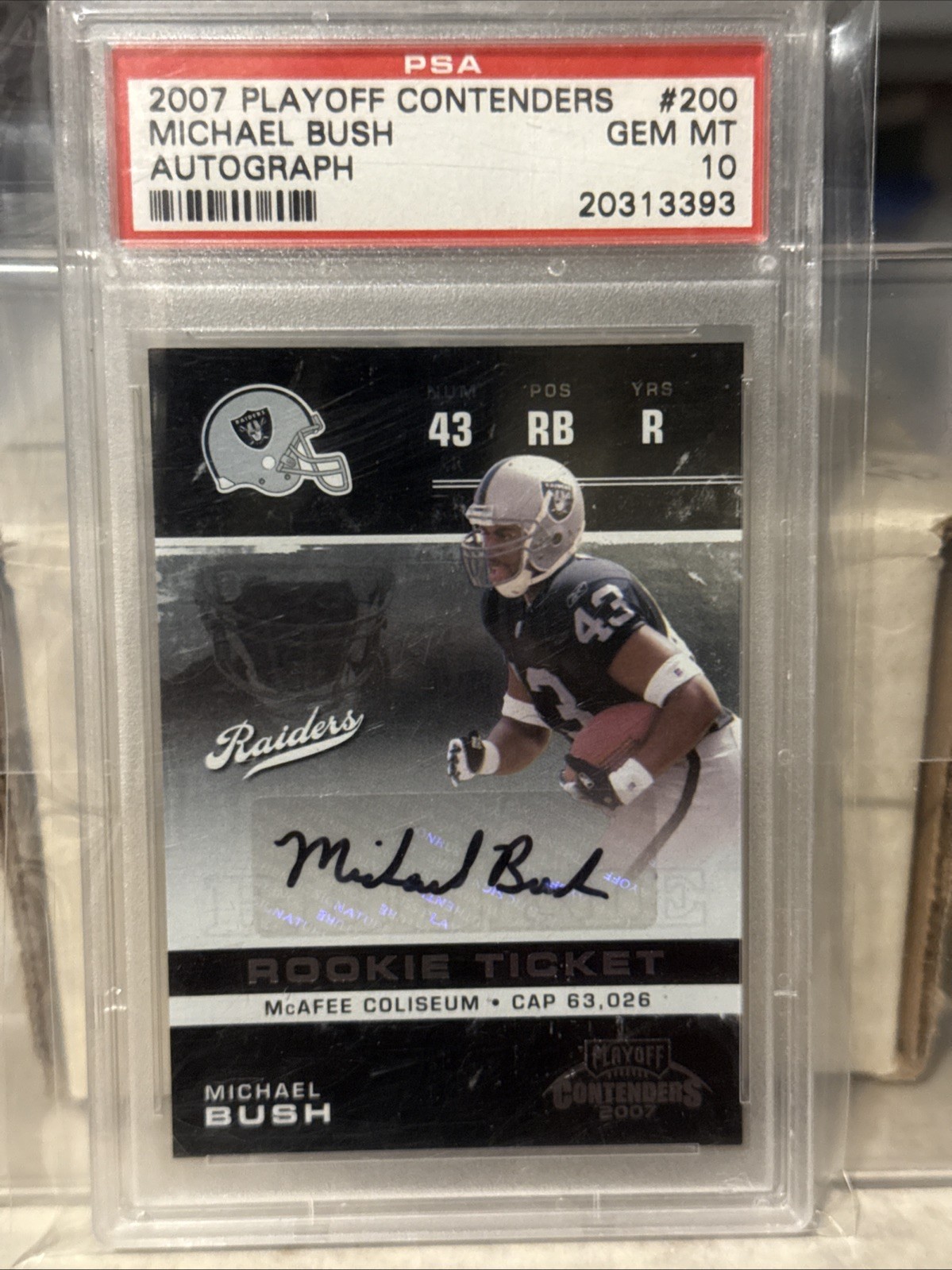 Michael Bush Playoff Contenders #200 Autograph