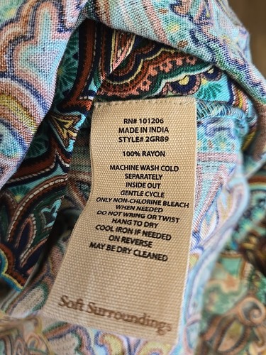 Soft Surroundings Kara Maxi tiered boho chic Skirt Floral Brown Blue size M/L - Picture 4 of 5