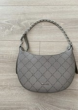 Tamaris Damen Schultertasche klein grau Halbm...