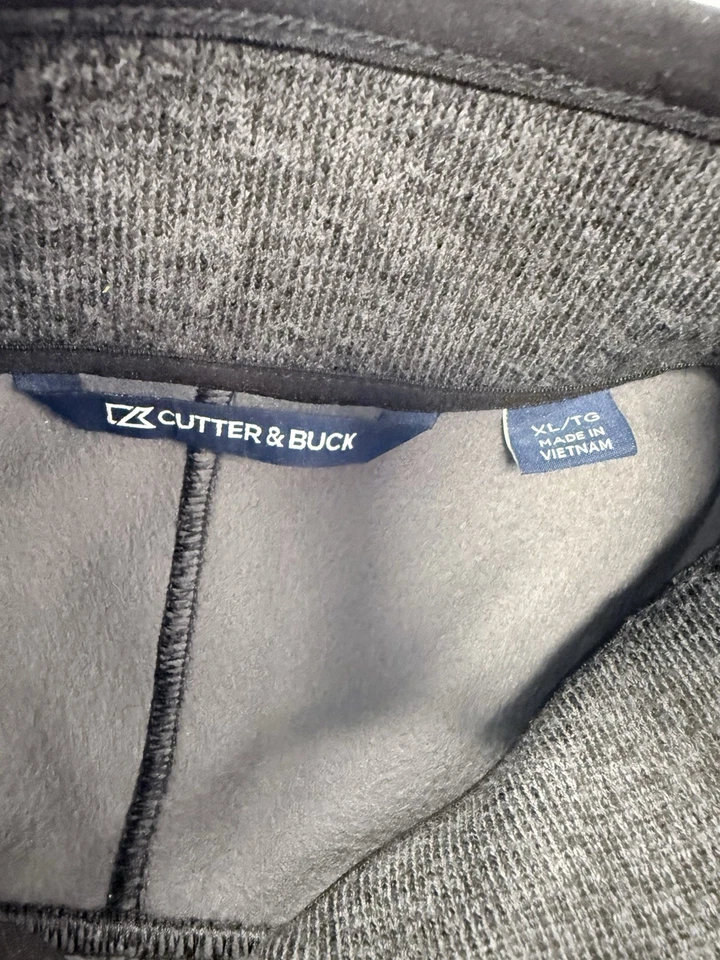 Cutter Buck Trane Supply Fleece Full Zip Jack Black Heather XL - Image 3 of 4