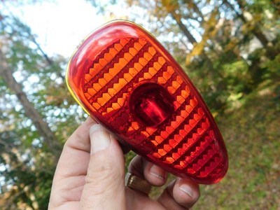 1939 Plymouth Tail Light Lens K D Triflex 274 Red Lens