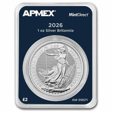 2026 Great Britain 1 Oz Silver Britannia Mintdirect® Single
