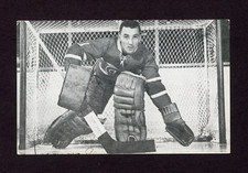 1950'S JACQUES PLANTE # ABOVE THE TOP STRIPE MONTREAL CANADIENS POSTCARD   27718