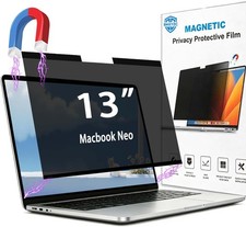 Magnetic Privacy Screen Protector for 2026 MacBook Neo 13 inch, Anti-Glare Film
