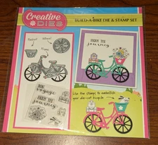 Creative Dies Build a Bike Die & Stamp Set journey voyage sentiments Clear Mount