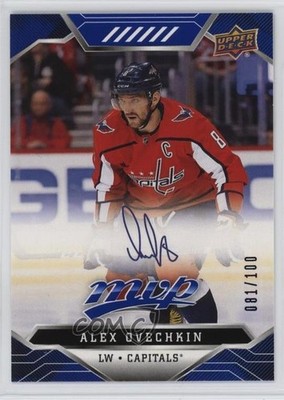 2019 MVP Puzzle Back Blue Script Achievements 81/100 Alex Ovechkin Alexander f0l