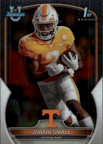 2022 Bowman University Chrome Jabari Small #19 Tennessee Volunteers 23C - Foto 1 di 2