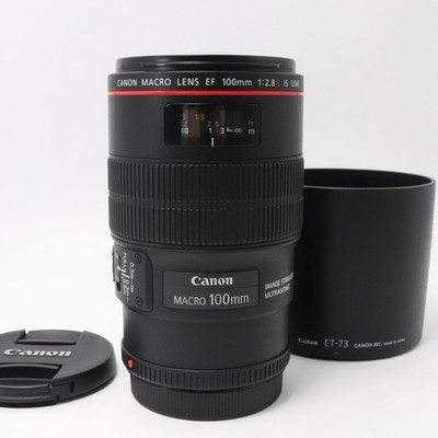 Canon EF 100mm f/2.8L Macro IS USM AF Lens EF Mount Near Mint US Stock #2834
