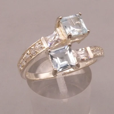 Ring Sterlingsilber 925 modernes aufregendes zeitlos elegantes Design Zirkonia - Bild 1 von 4