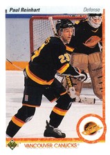 Paul Reinhart 1990-91 Upper Deck #110 Vancouver Canucks Hockey