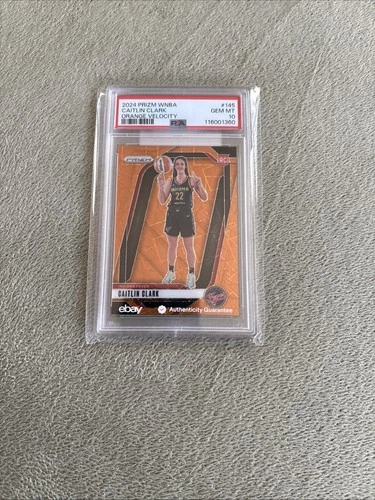 2024 Panini Prizm WNBA - Caitlin Clark #145 Orange Velocity Prizm (RC)