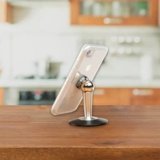 Steelie Pedestal Mount Stand – Adjustable Desk/Countertop Phone Holder Dock