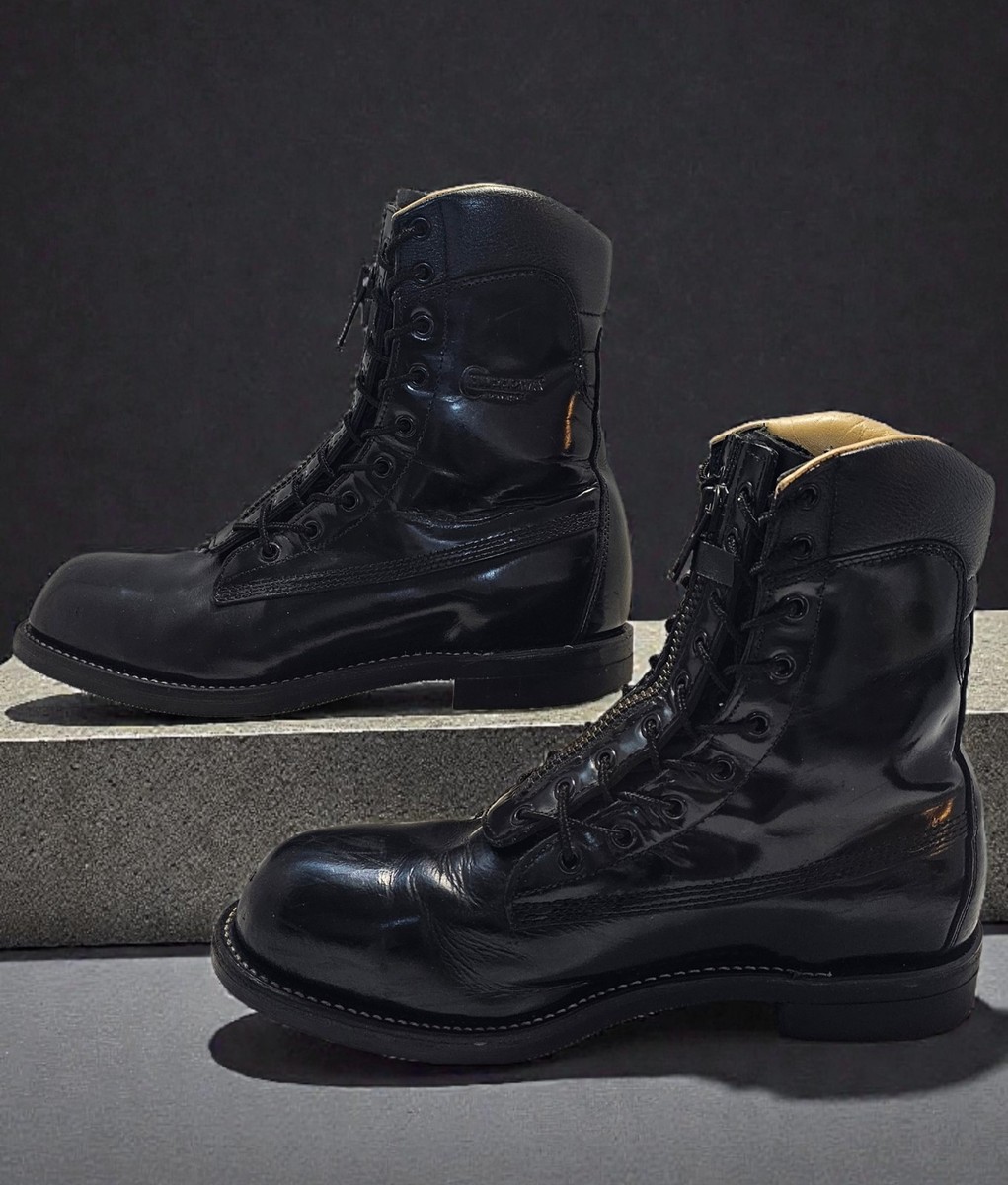 Chippewa 20242 Vintage Steel Toe 9.5” Black Leather Trooper Boots