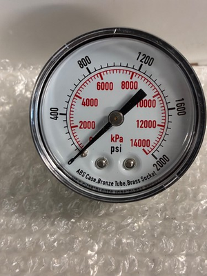 #ad Grainger 4FMD4B Pressure Gauge 2quot; Dial 2000 psi 14000kPa NOS $7.50