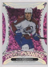 2021-22 Upper Deck Ovation World Premiere Pink 48/49 Alex Newhook #WP-32 0zj0