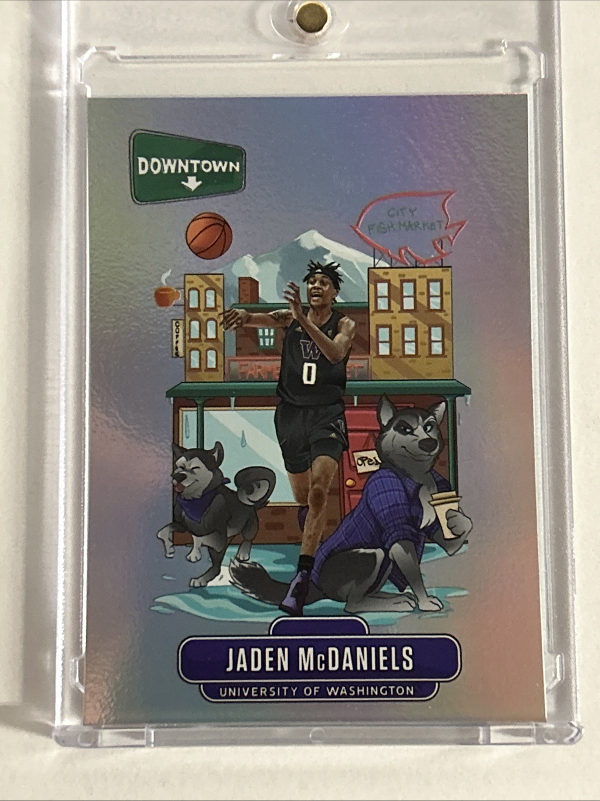 2020/21 Panini Prizm Draft Picks Downtown #D-9 Jaden McDaniels