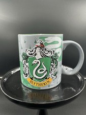 Harry Potter Slytherin House Crest 20oz Coffee Mug Cup EUC